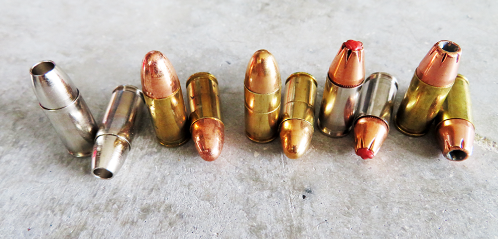 photo of 10 rounds of 9mm ammo